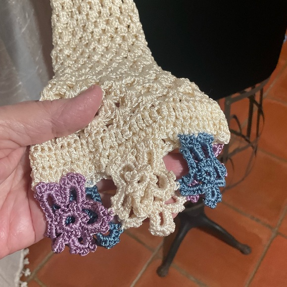 Ilka Suarez New York Crochet Cropped Sweater XS - Picture 8 of 9